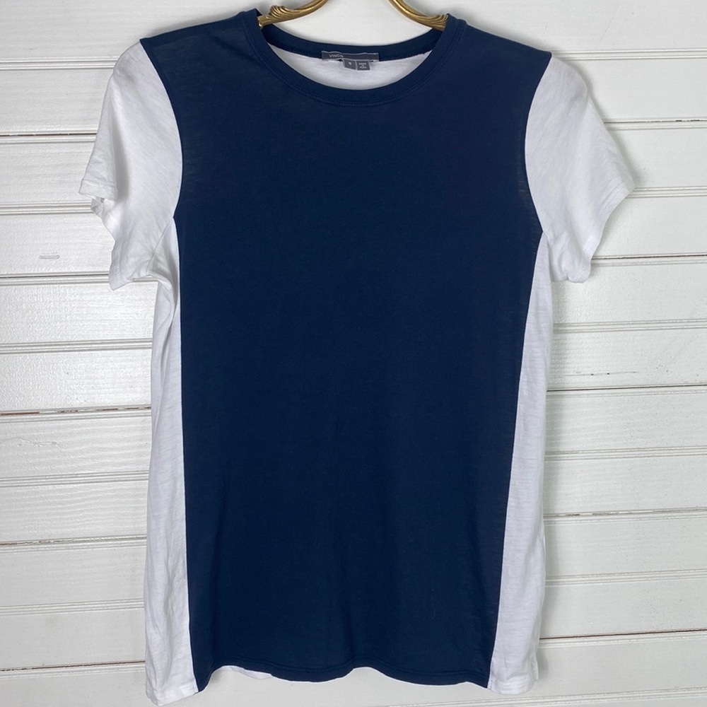 Vince Colorblock Short Sleeve Tee Size Small